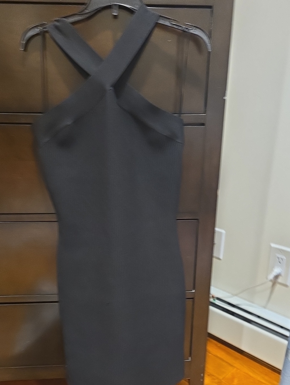 Sincerely Jules Black Cross-Back Mini Dress